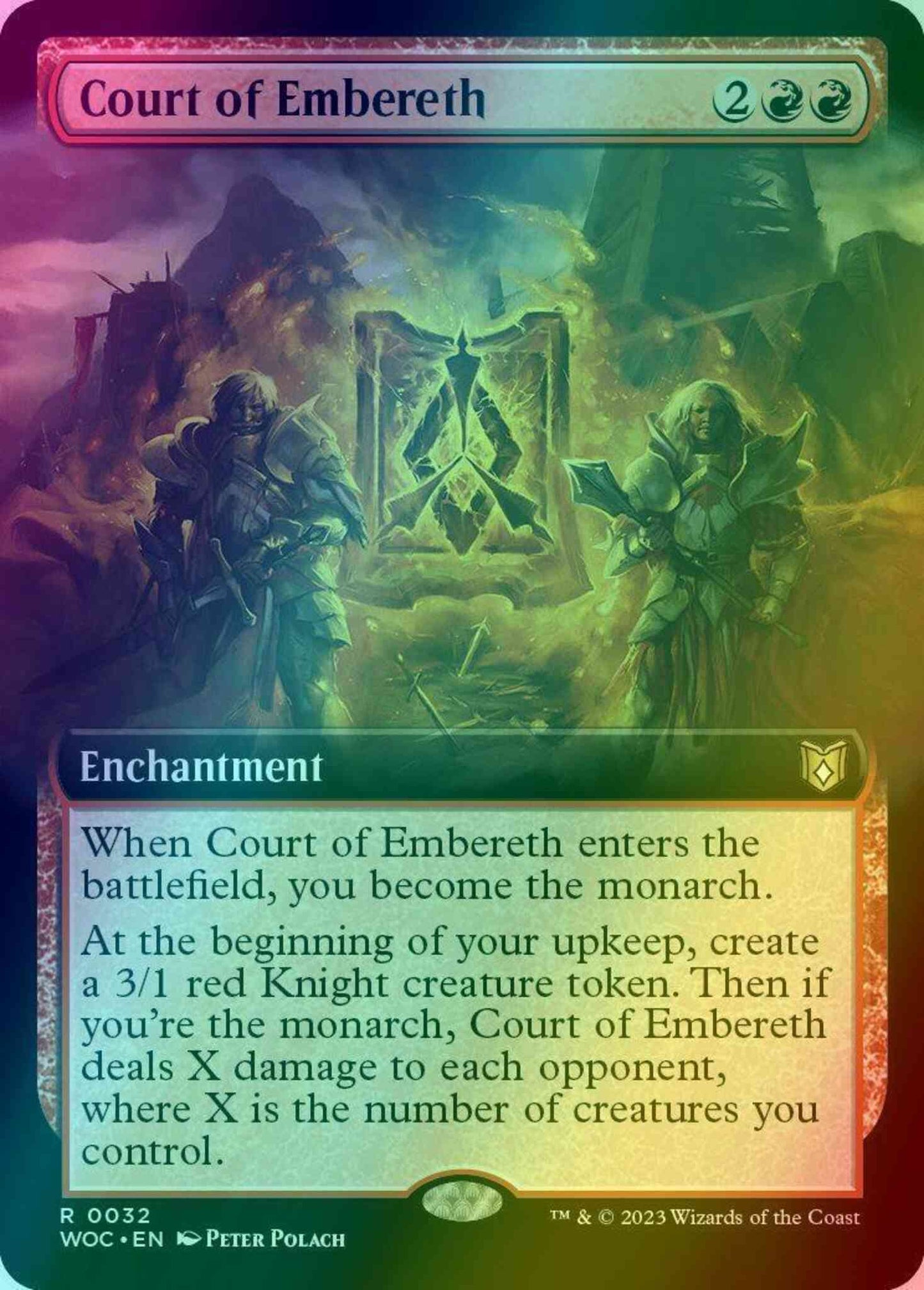 Court of Embereth [32] [Extended Art] [Wilds of Eldraine: Commander] [Foil]