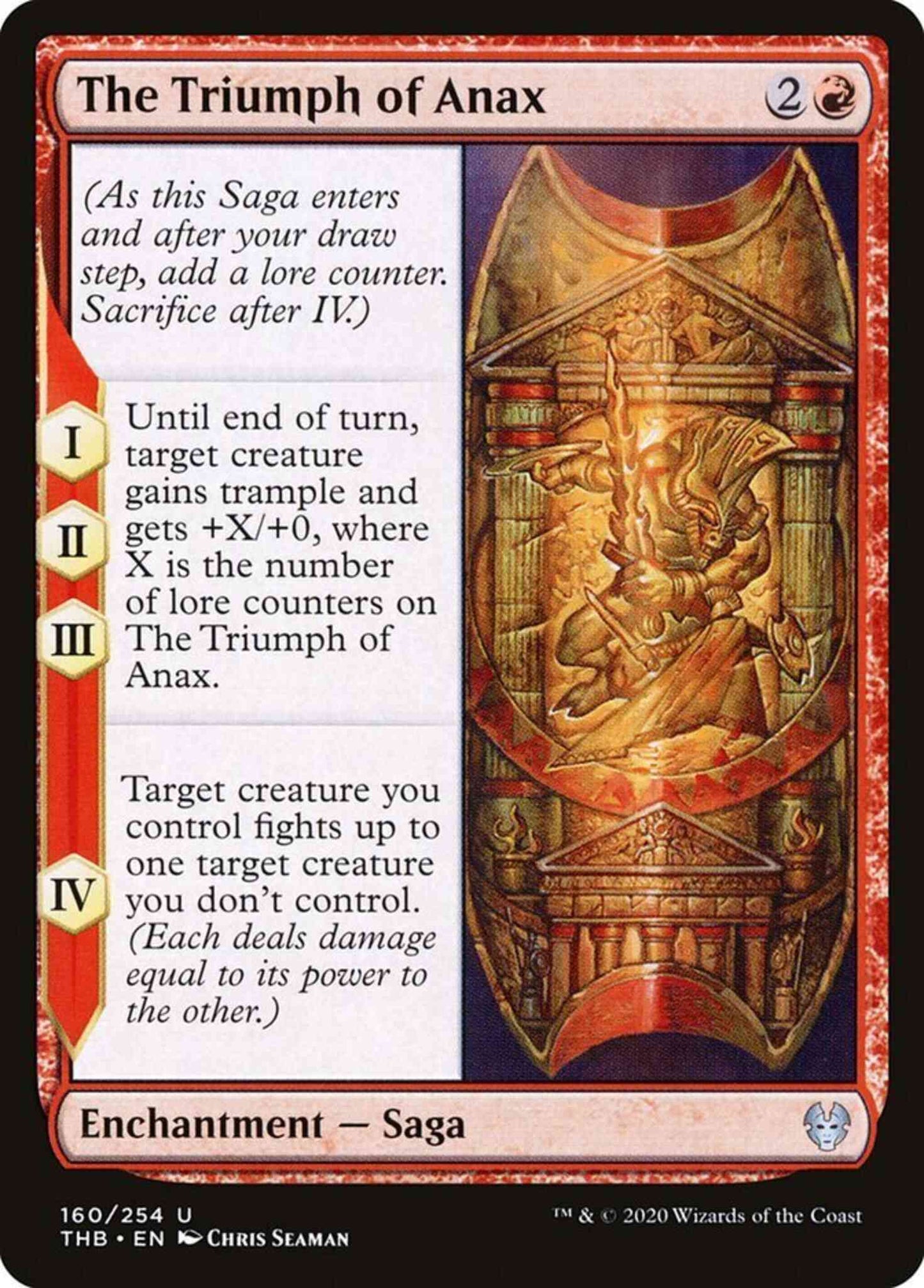 The Triumph of Anax [160] [Theros Beyond Death] [Non-Foil]