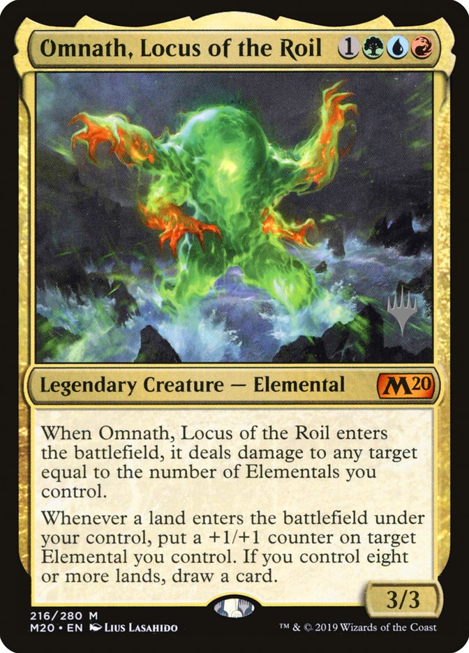 Omnath, Locus of the Roil [216p] [Promo Pack] [Core Set 2020 Promos] [Non-Foil]