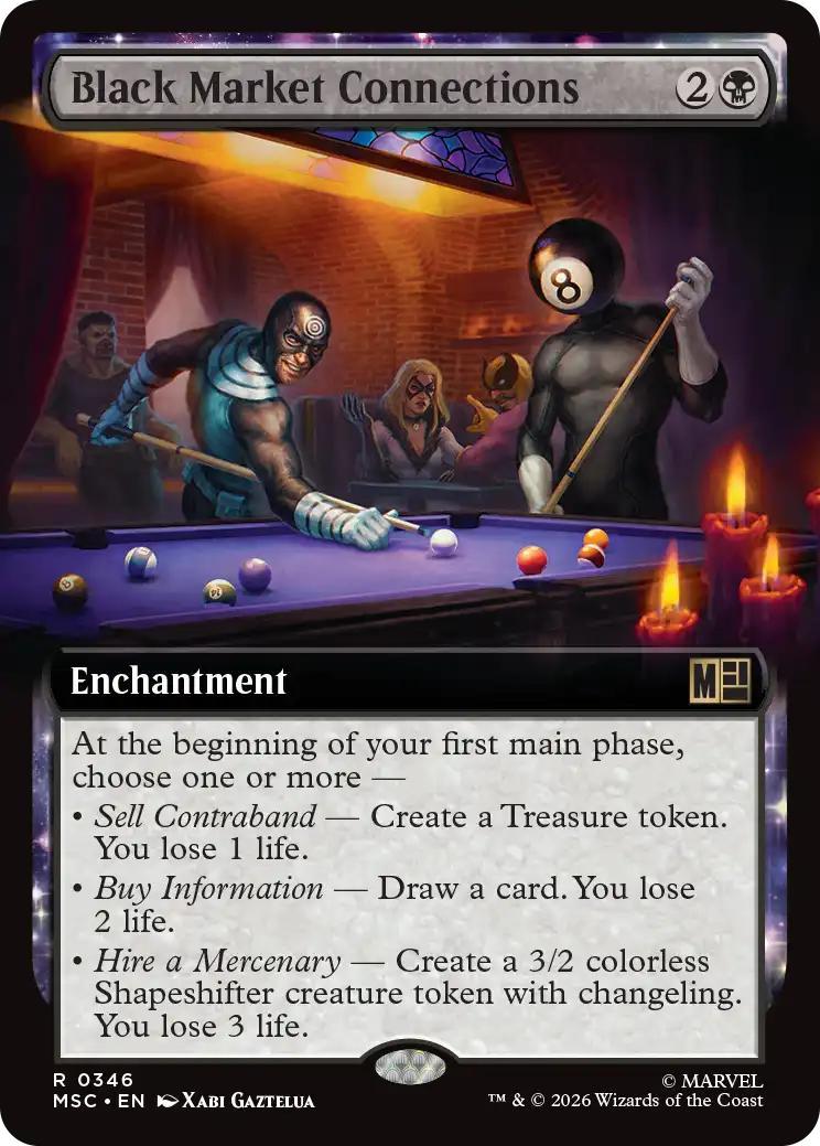 Black Market Connections [346] [Extended Art] [Marvel Super Heroes: Commander] [Non-Foil]
