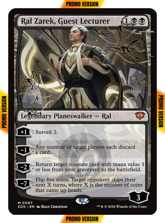 Ral Zarek, Guest Lecturer [97p] [Promo Pack] [Secrets of Strixhaven Promos] [Non-Foil]