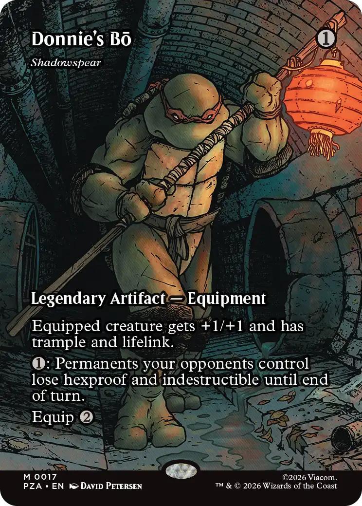 Donnie's Bō - Shadowspear [17] [Borderless] [Teenage Mutant Ninja Turtles Source Material] [Non-Foil]