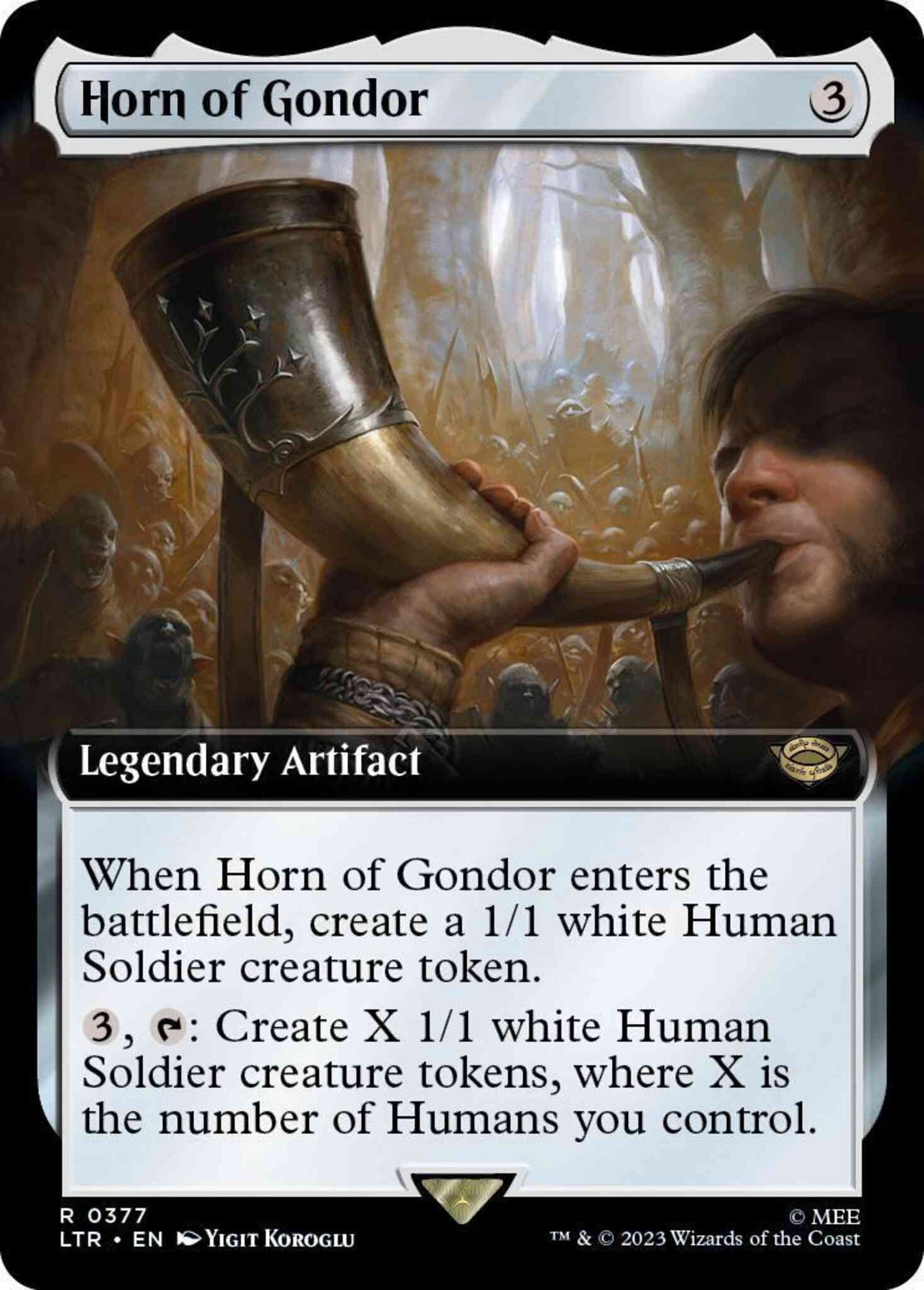 Horn of Gondor [377] [Extended Art] [The Lord of the Rings: Tales of Middle-earth] [Non-Foil]