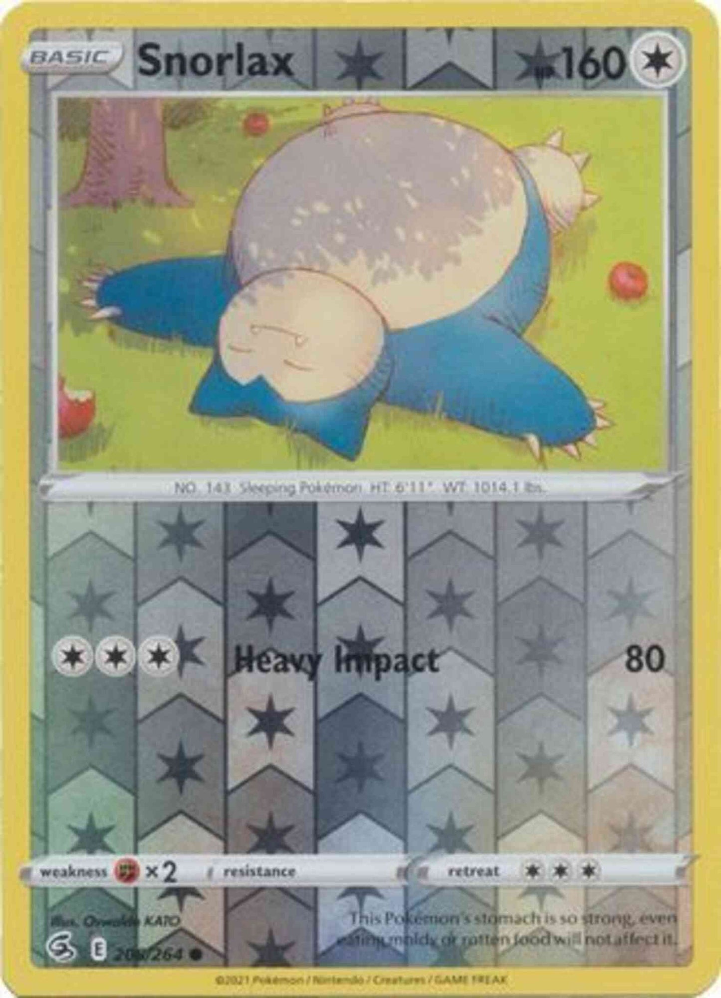 Snorlax - 206/264 - Common [SWSH8-206] [Reverse Holo]