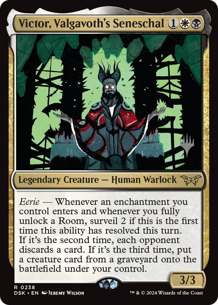 Victor, Valgavoth's Seneschal [238p] [Promo Pack] [Duskmourn: House of Horror: Promos] [Non-Foil]