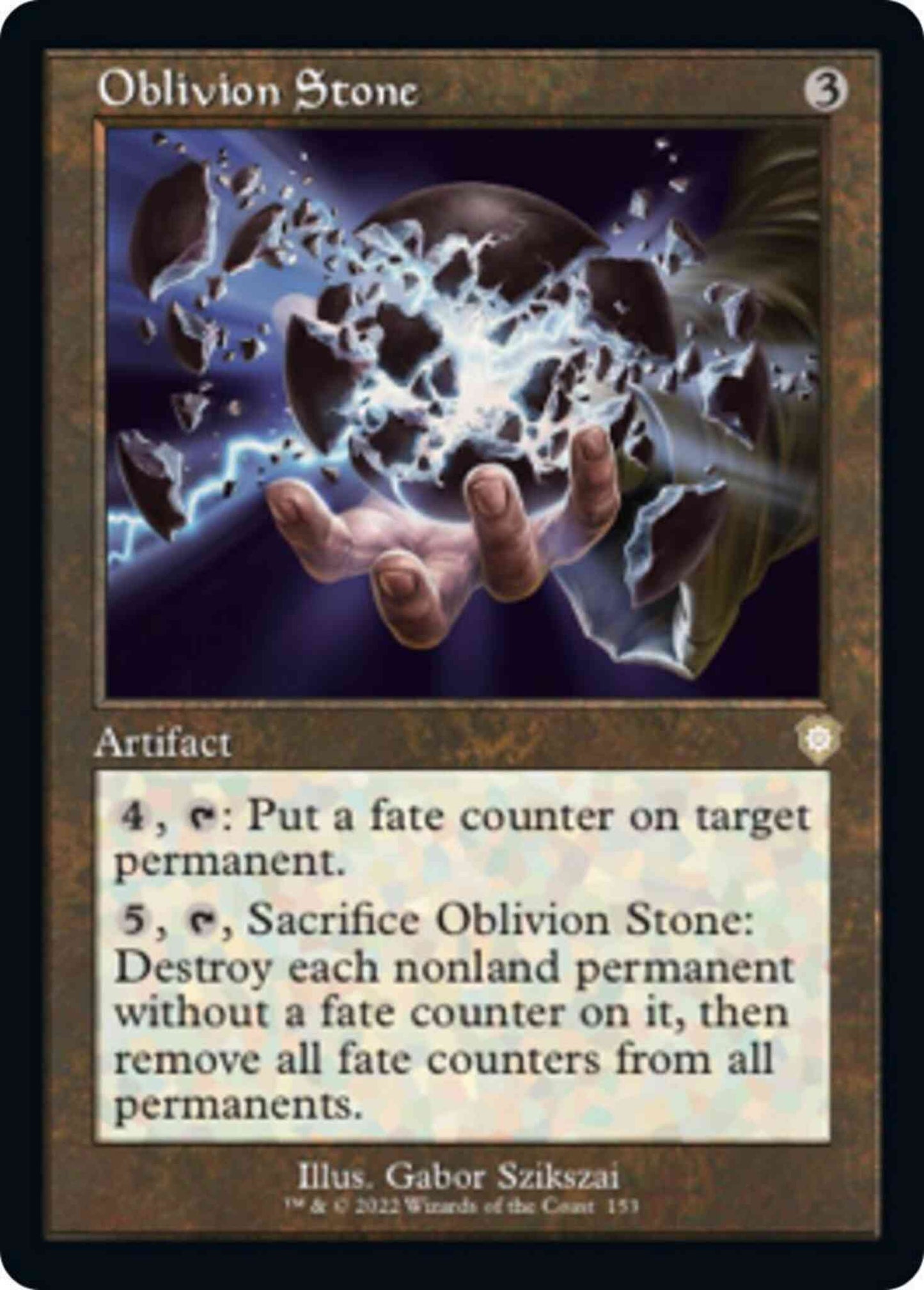 Oblivion Stone [153] [Retro Frame] [The Brothers' War: Commander] [Non-Foil]