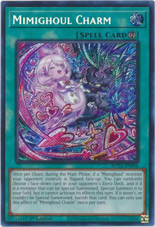 Mimighoul Charm - ROTA-EN096 - Secret Rare - 1st Edition