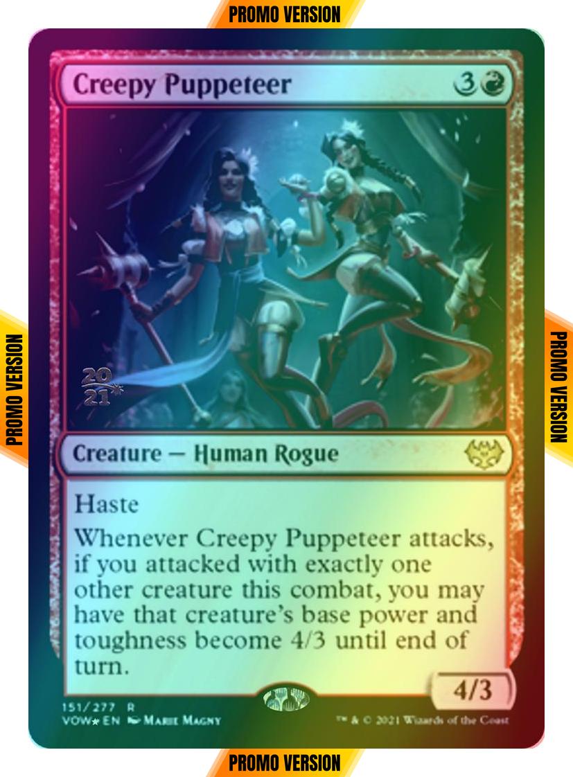 Creepy Puppeteer [Prerelease] [151s] [Innistrad: Crimson Vow: Promos] [Foil]
