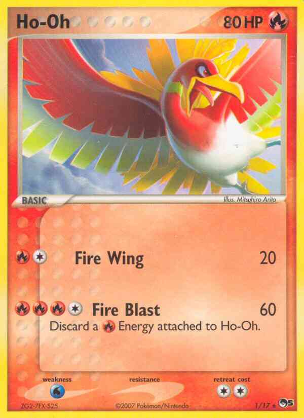 Ho-Oh - 1/17 - Rare [pop5-1] [Holo]