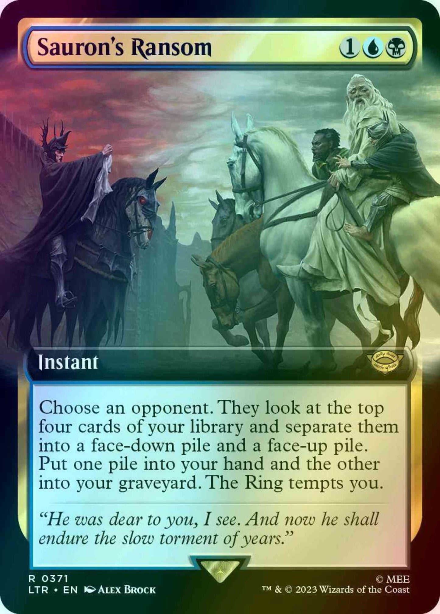 Sauron's Ransom [371] [Extended Art] [The Lord of the Rings: Tales of Middle-earth] [Foil]