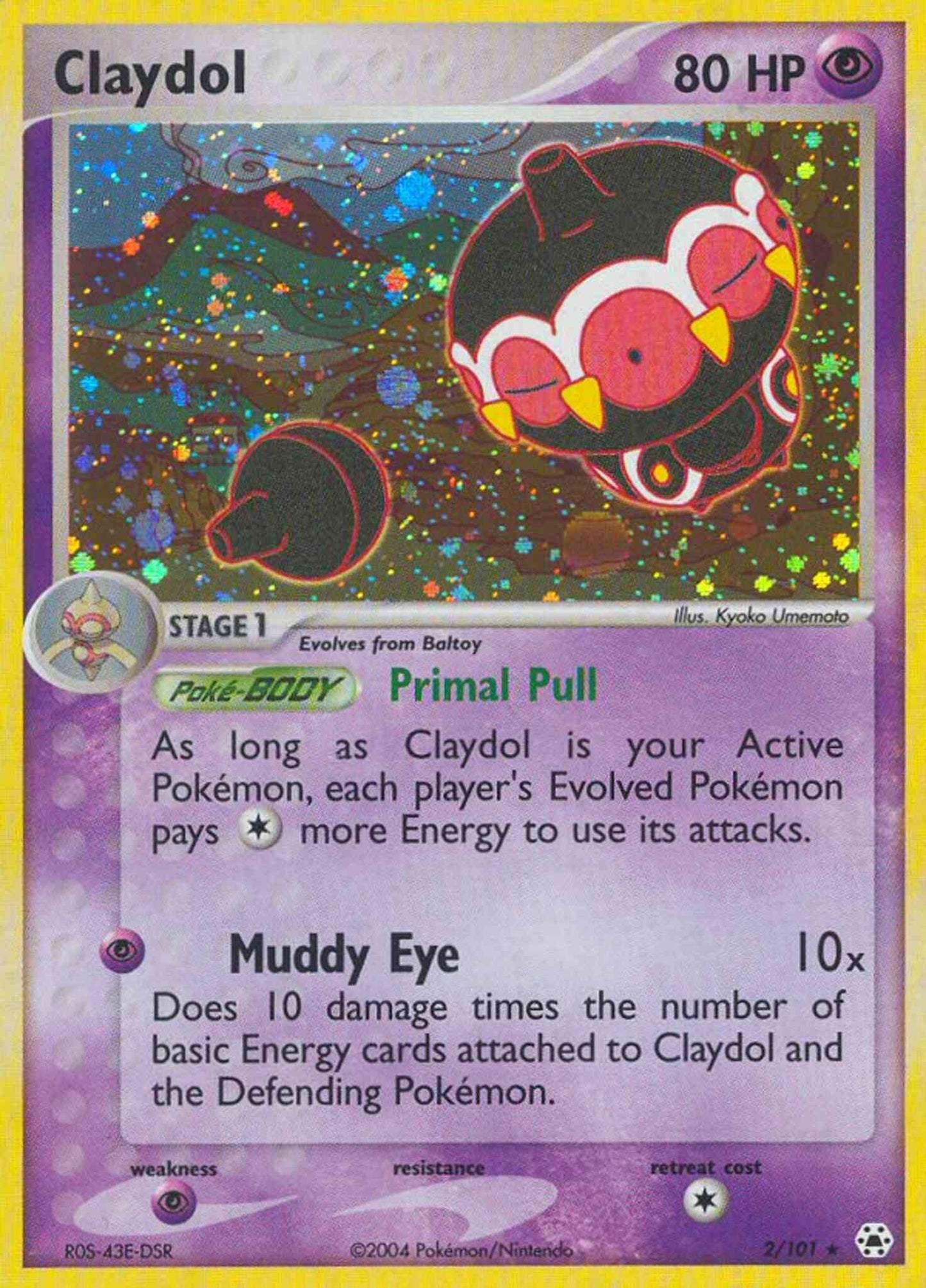 Claydol - 2/101 - Rare Holo [ex5-2] [Holo]