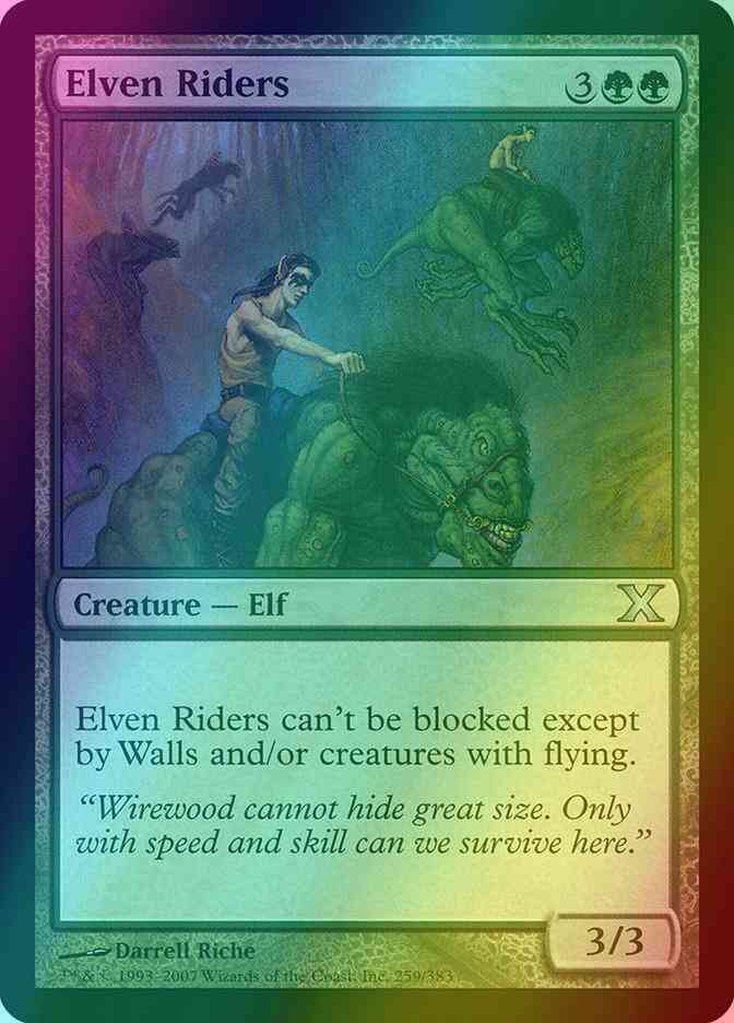 Elven Riders [259] [Tenth Edition] [Foil]