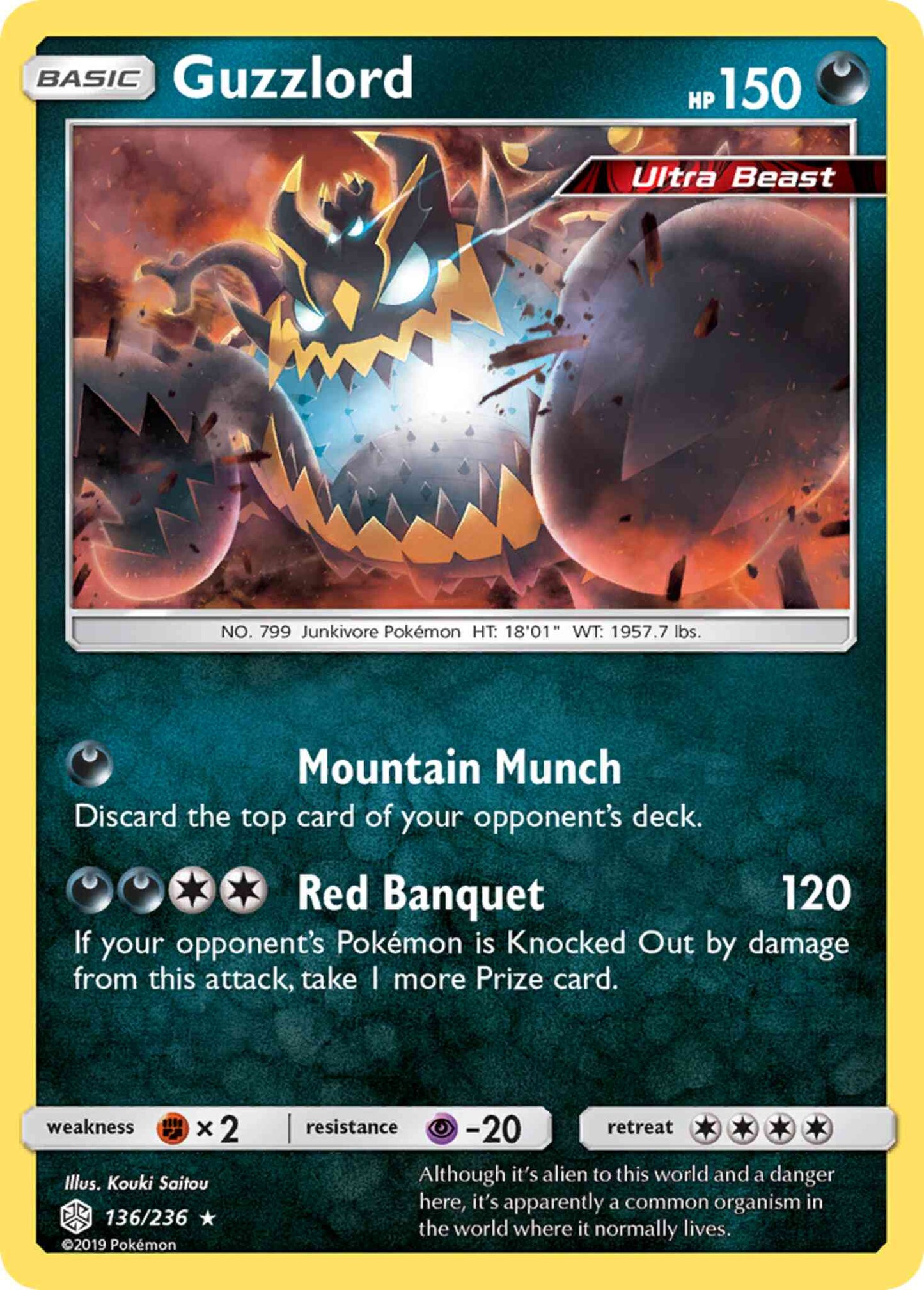 Guzzlord - 136/236 - Rare Holo [sm12-136] [Holo]