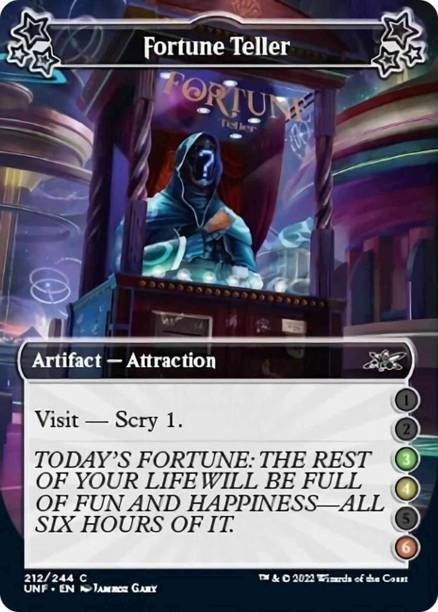Fortune Teller (3/4/6) [212d] [Borderless] [Unfinity] [Non-Foil]