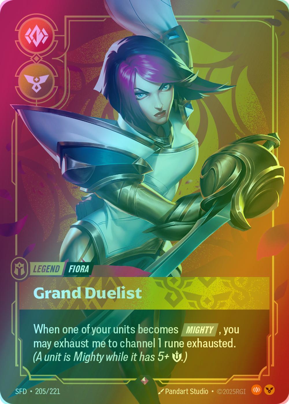 Grand Duelist (Fiora) - 205/221 [Spiritforged] [Foil]