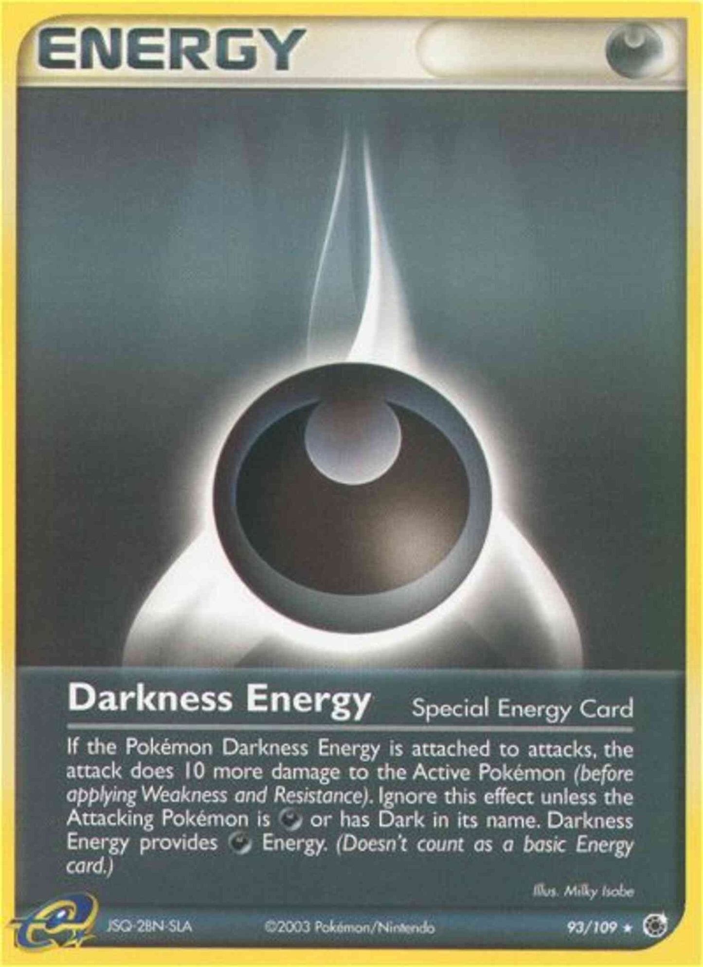 Darkness Energy - 93/109 - Rare [ex1-93] [Non-Holo]