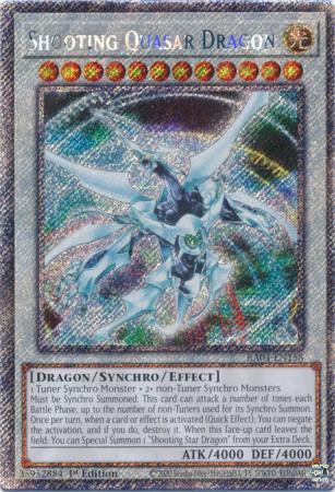 Shooting Quasar Dragon - RA04-EN158 - Platinum Secret Rare - 1st Edition