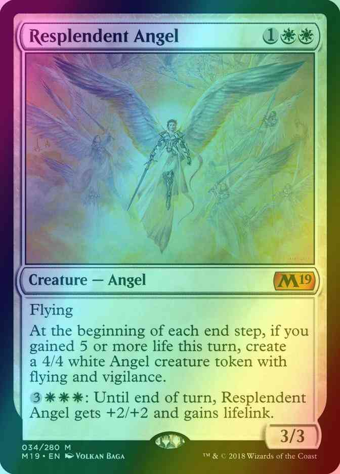 Resplendent Angel [34] [Core Set 2019] [Foil]