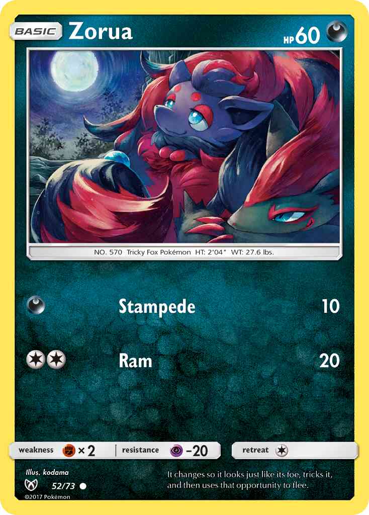 Zorua - 52/73 - Common [sm35-52] [Non-Holo]