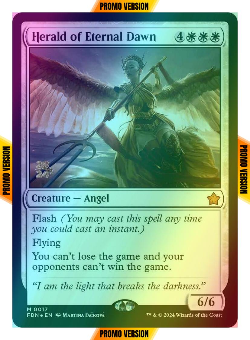 Herald of Eternal Dawn [17s] [Prerelease] [Foundations: Promos] [Foil]