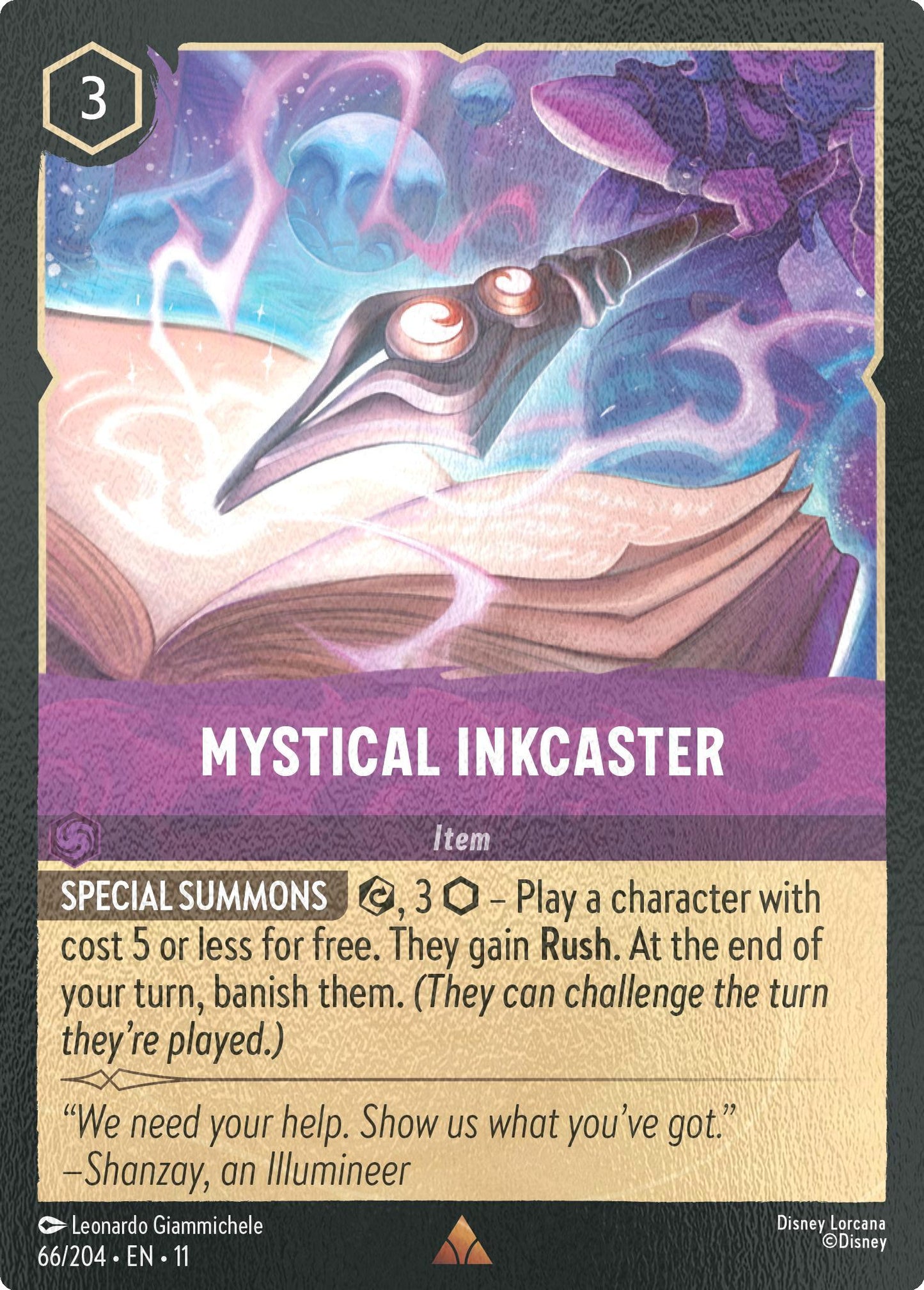 Mystical Inkcaster - 66/204 [Winterspell] [Cold Foil]