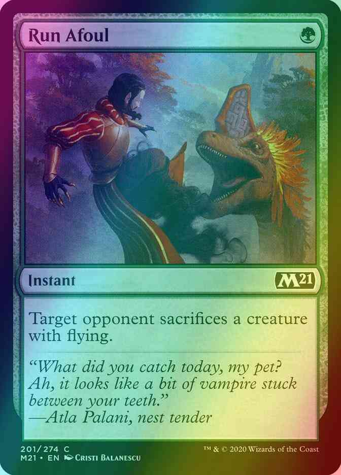 Run Afoul [201] [Core Set 2021] [Foil]