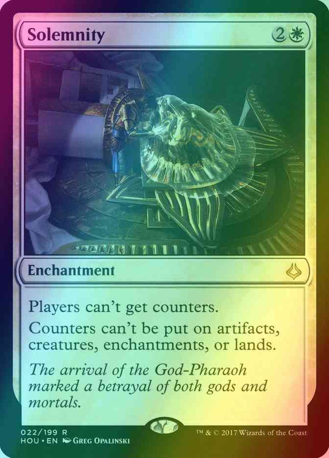 Solemnity [22] [Hour of Devastation] [Foil]