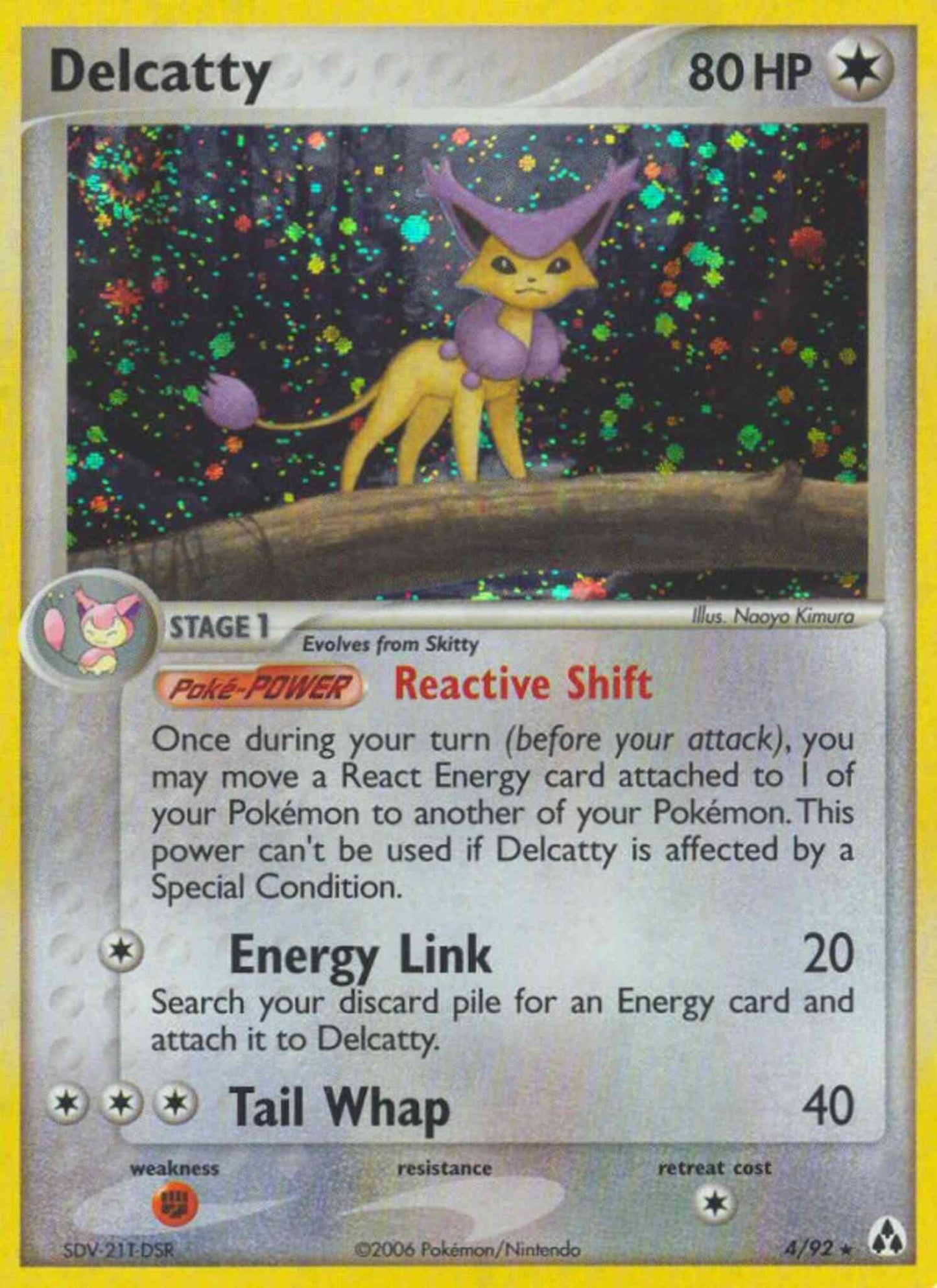 Delcatty - 4/92 - Rare Holo [ex12-4] [Reverse Holo]