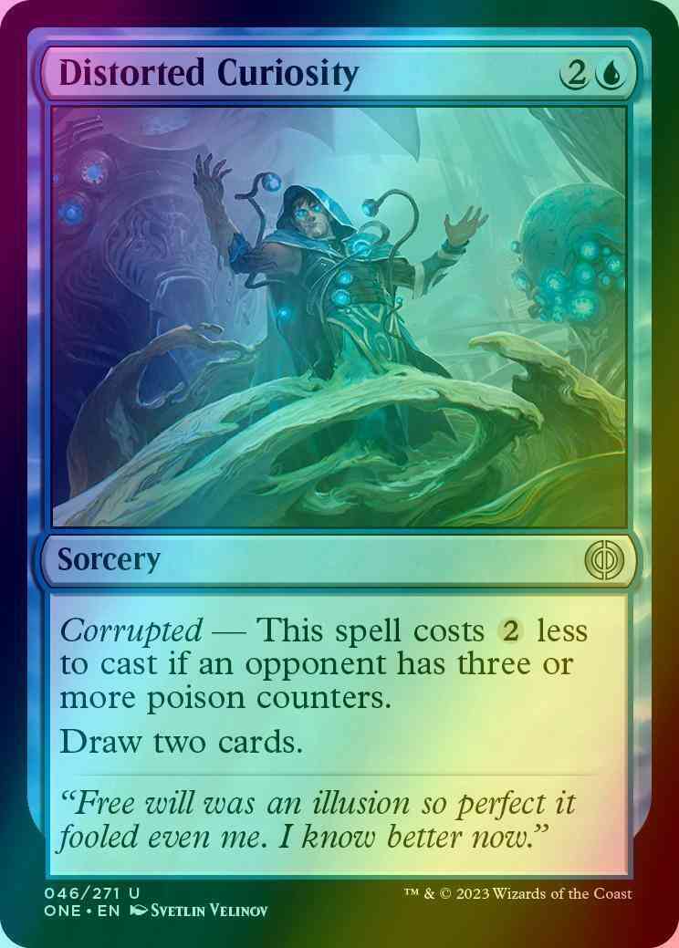 Distorted Curiosity [46] [Phyrexia: All Will Be One] [Foil]