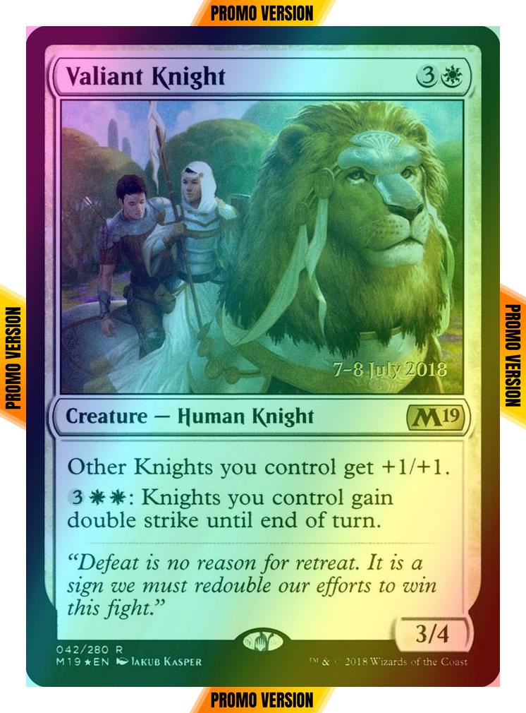 Valiant Knight [42s] [Core Set 2019 Promos] [Foil]