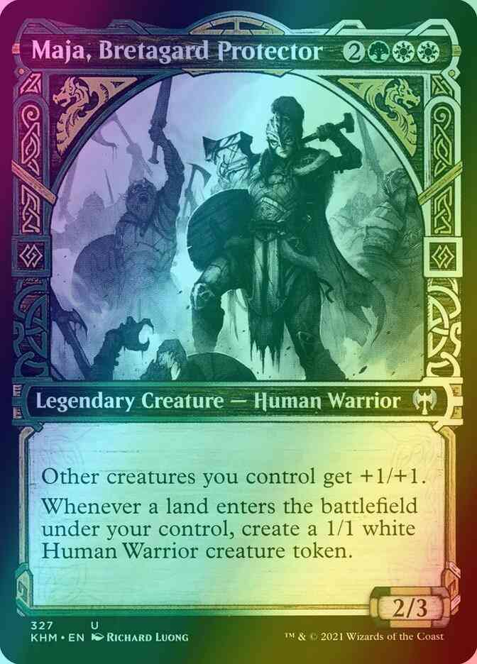 Maja, Bretagard Protector [327] [Showcase] [Kaldheim] [Foil]
