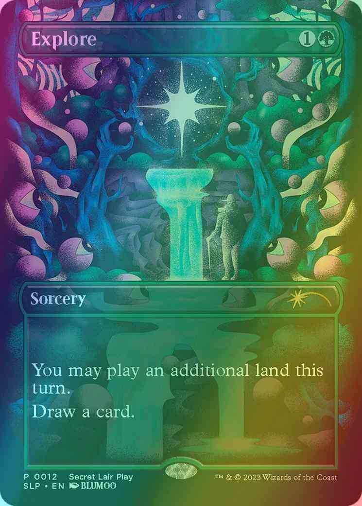 Explore [0012] [Borderless] [Secret Lair Showdown] [Foil]