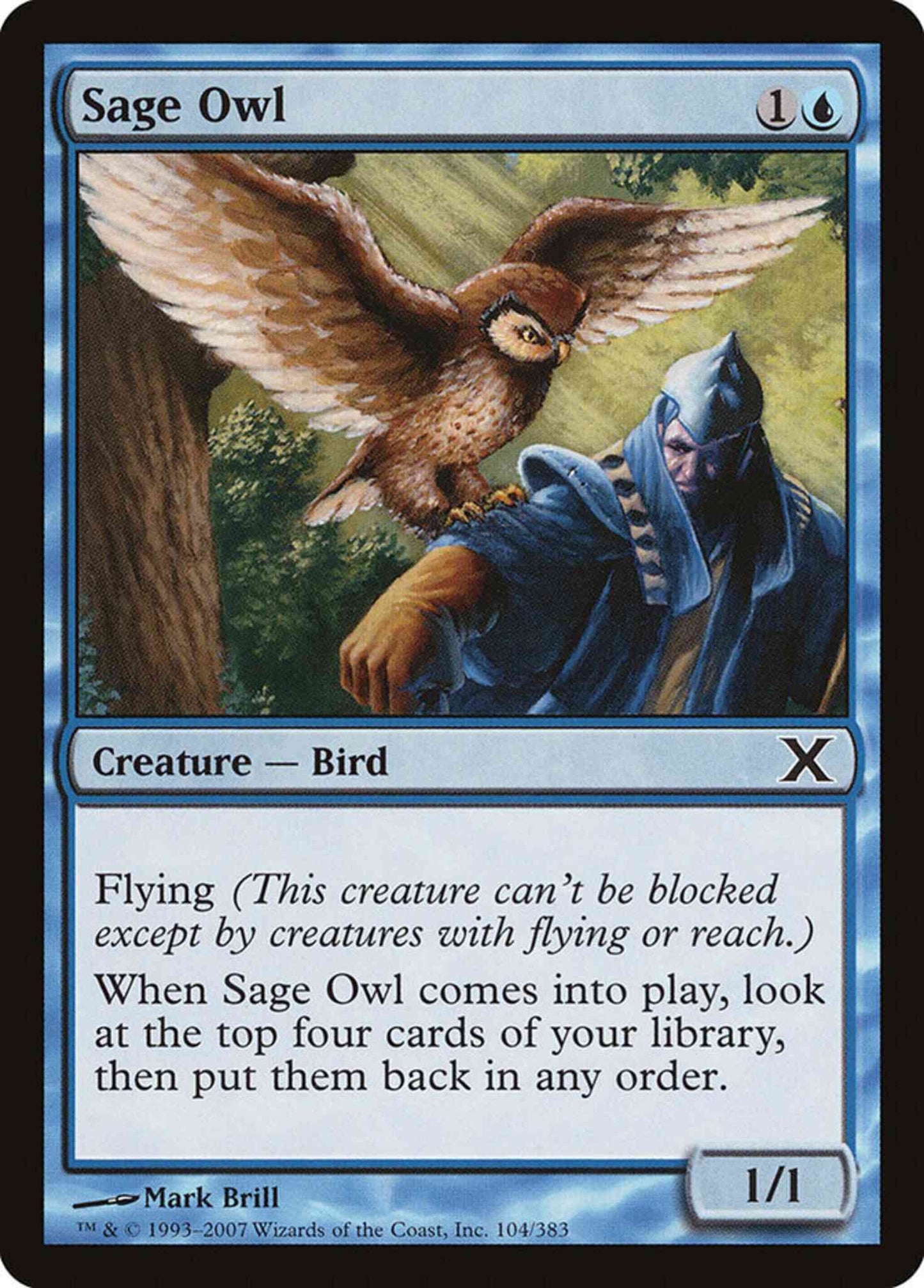 Sage Owl [104] [Tenth Edition] [Non-Foil]