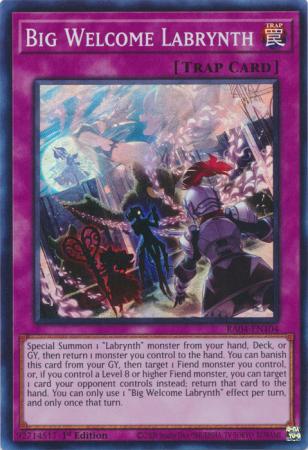 Big Welcome Labrynth - RA04-EN104 - Super Rare - 1st Edition