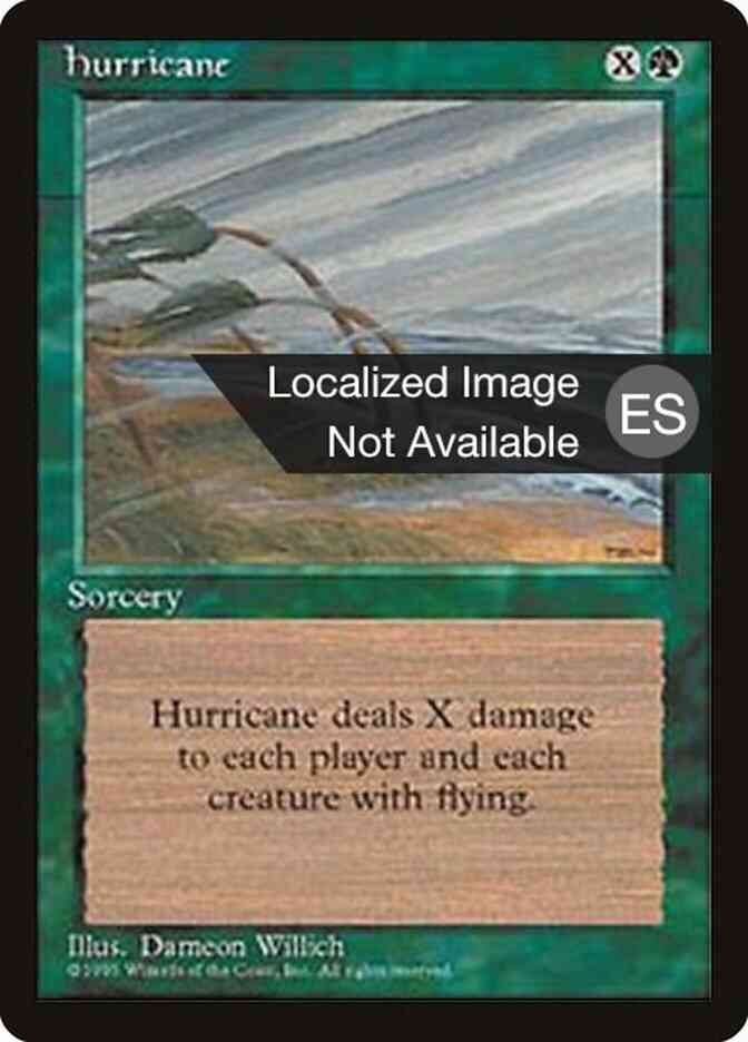 Hurricane - Japanese [251] [Fourth Edition Black Border: Japanese] [Non-Foil]