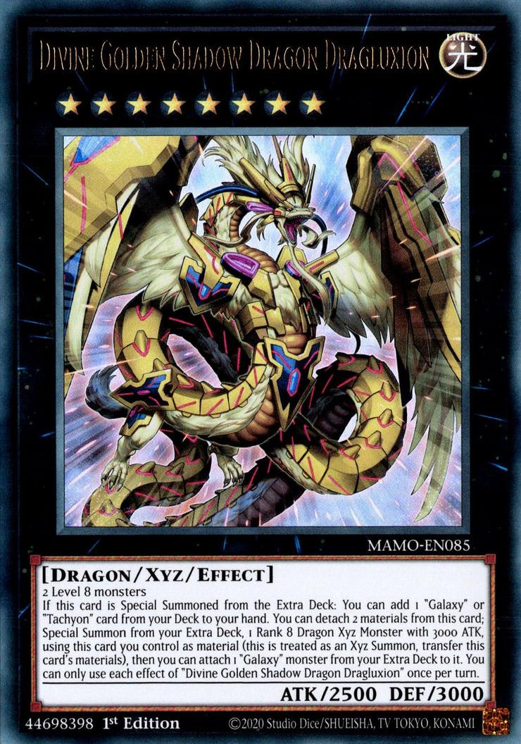 Divine Golden Shadow Dragon Dragluxion - MAMO-EN085 - Ultra Rare - 1st Edition