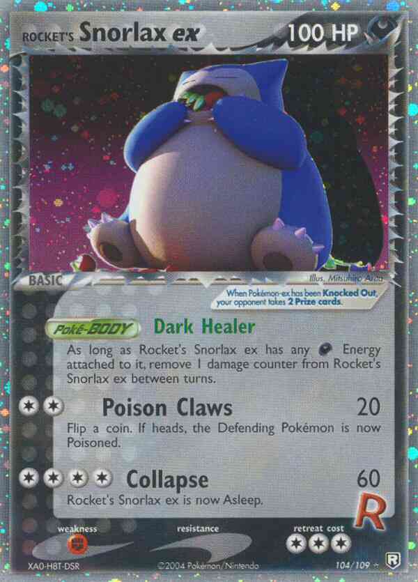 Rocket's Snorlax ex - 104/109 - Rare Holo EX [ex7-104] [Ultra]