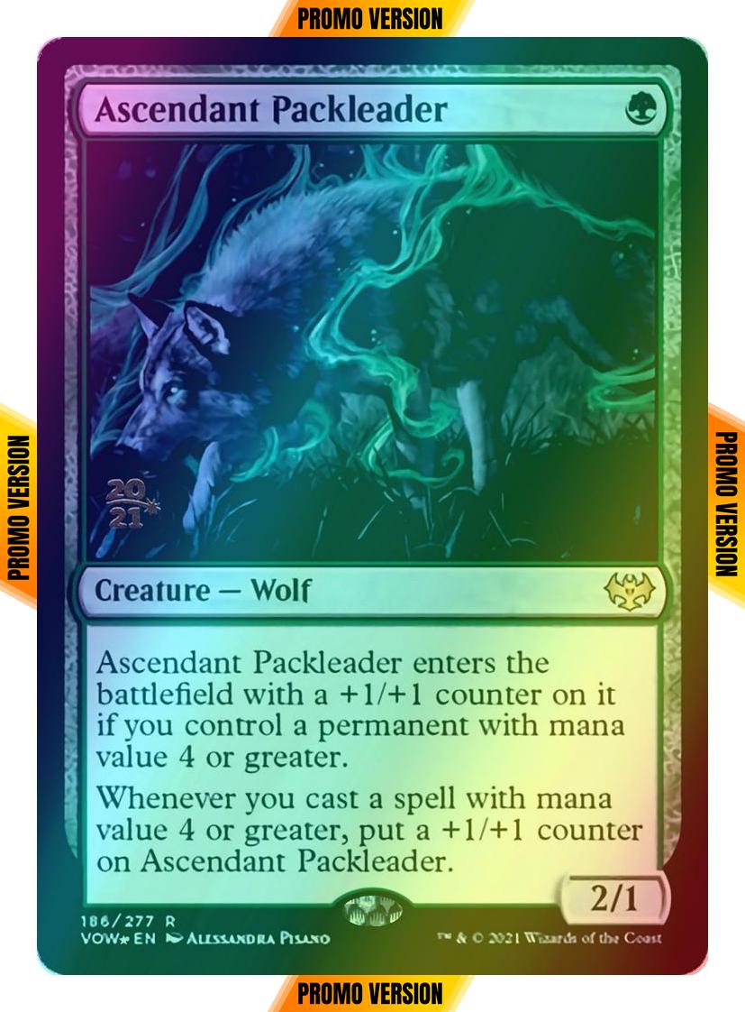 Ascendant Packleader [Prerelease] [186s] [Innistrad: Crimson Vow: Promos] [Foil]