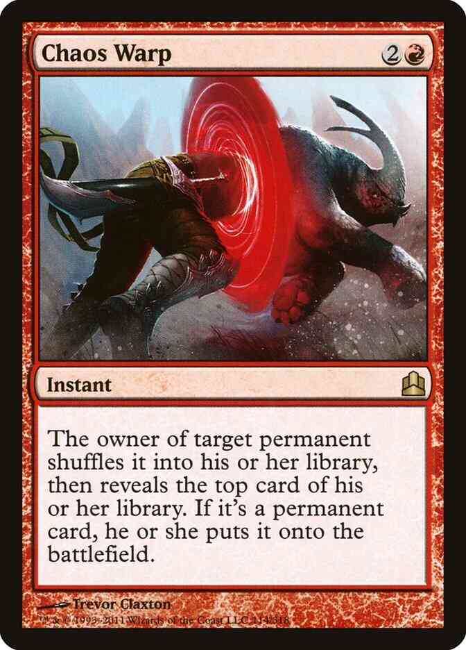 Chaos Warp [114] [Commander 2011] [Non-Foil]