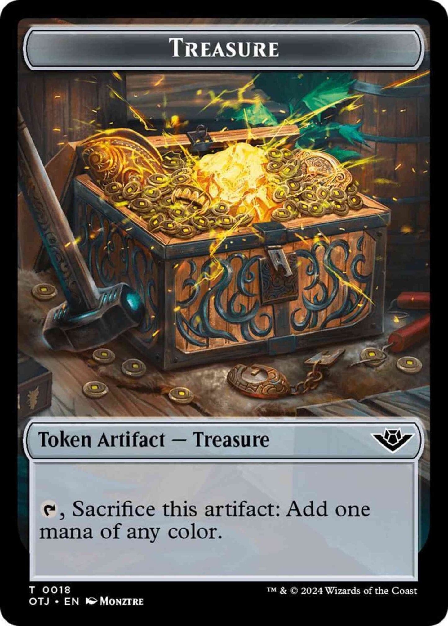 Treasure Token [18] [Outlaws of Thunder Junction: Tokens] [Non-Foil]