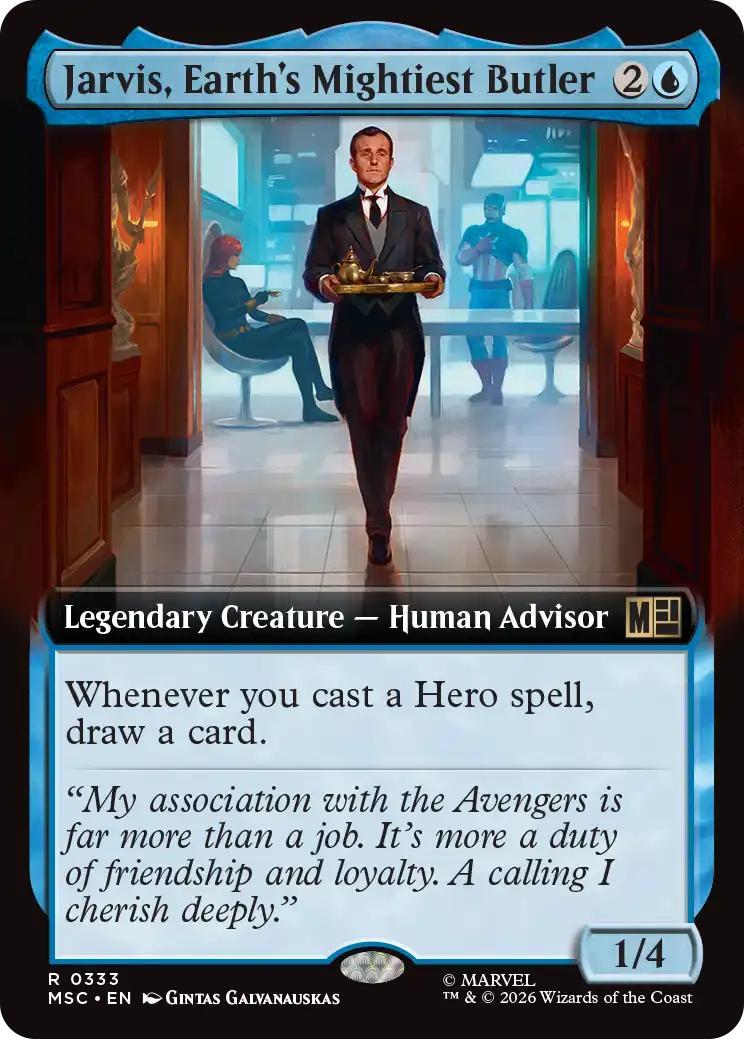 Jarvis, Earth's Mightiest Butler [333] [Extended Art] [Marvel Super Heroes: Commander] [Non-Foil]
