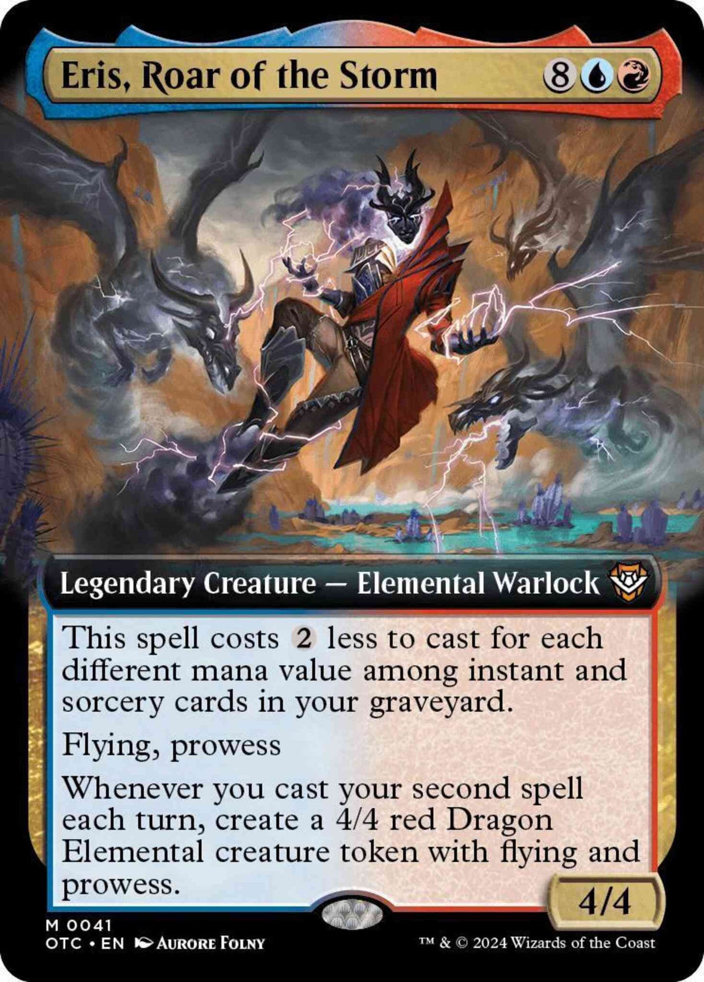 Eris, Roar of the Storm [41] [Extended Art] [Outlaws of Thunder Junction: Commander] [Non-Foil]