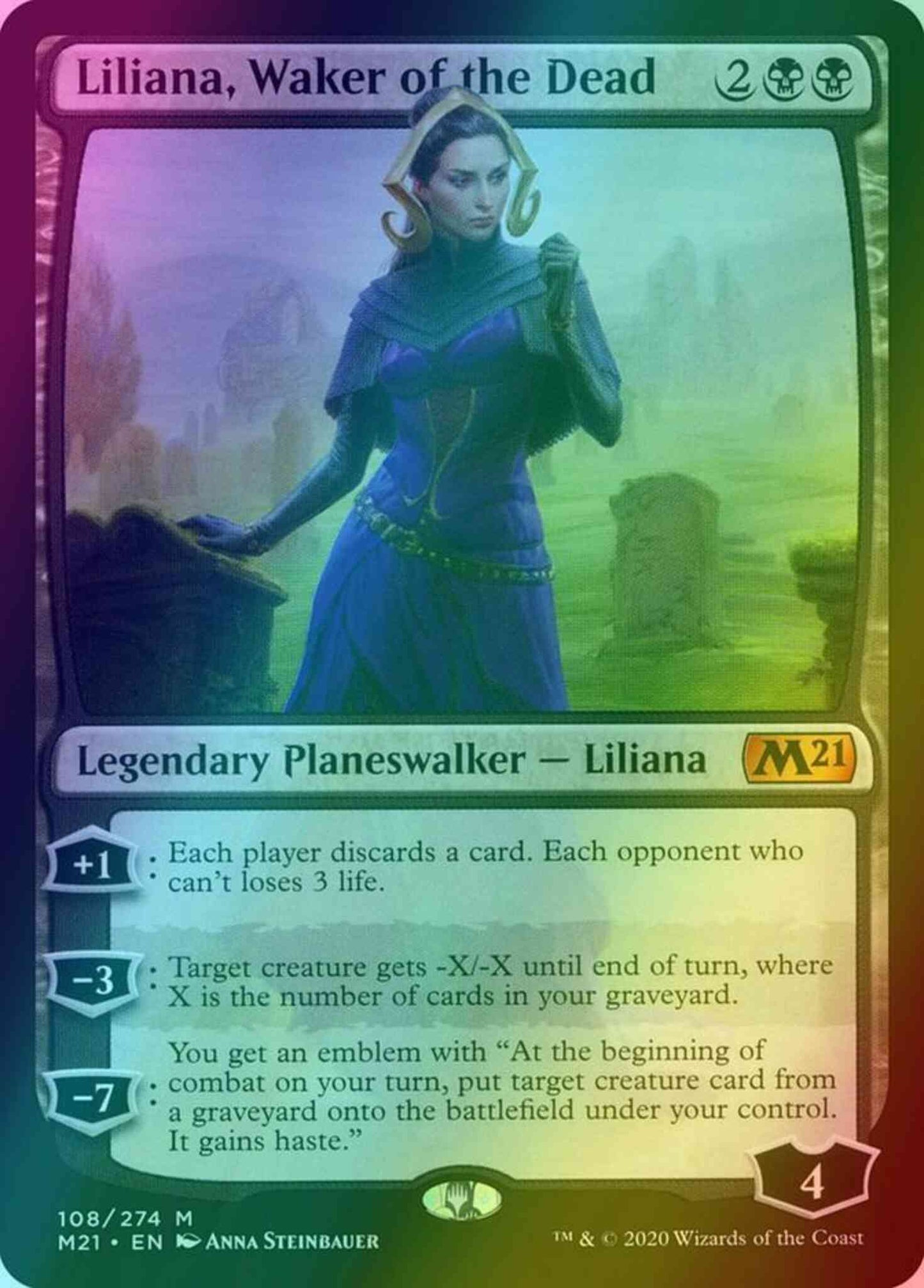 Liliana, Waker of the Dead [108] [Core Set 2021] [Foil]