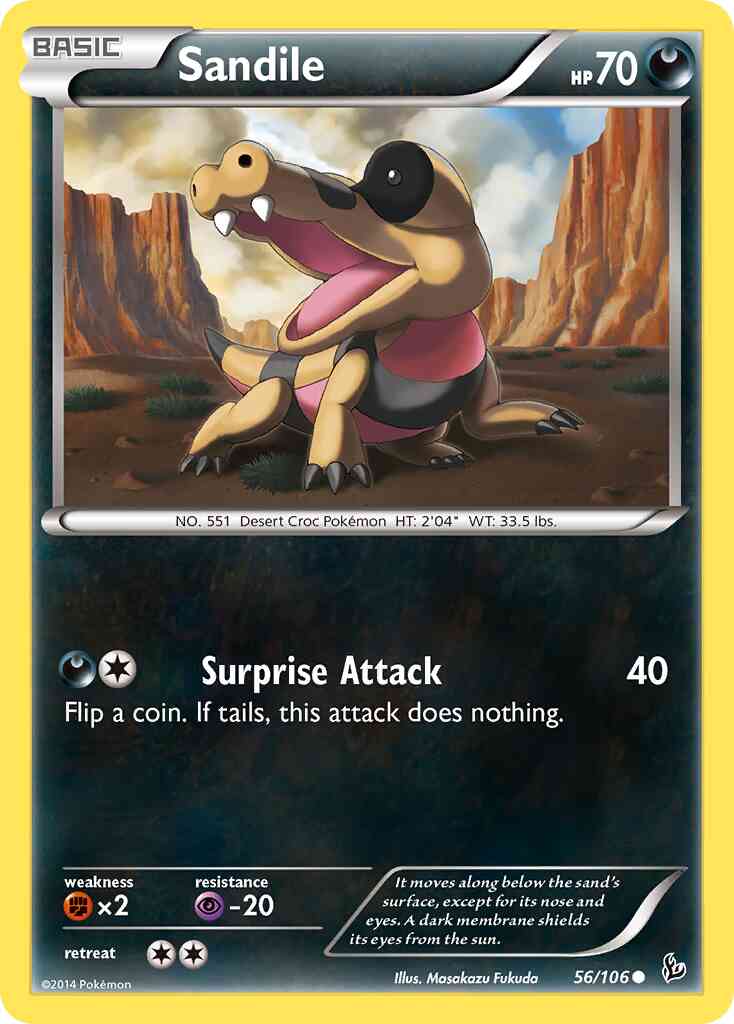 Sandile - 56/106 - Common [xy2-56] [Reverse Holo]