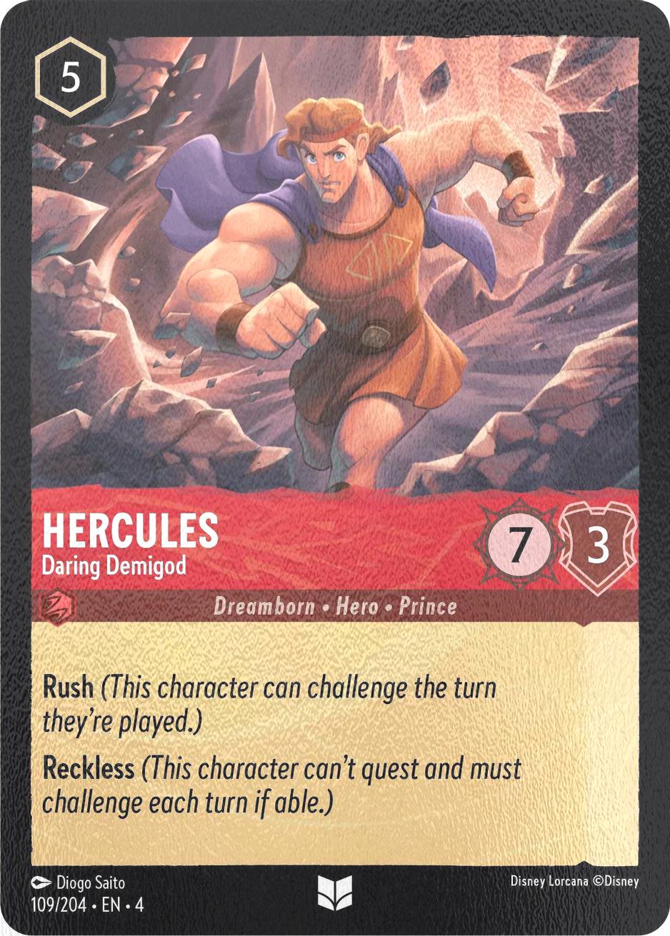 Hercules - Daring Demigod - 109/204 [Ursula's Return] [Cold Foil]
