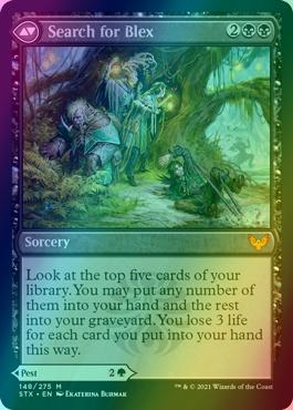 Blex, Vexing Pest // Search for Blex [148] [Strixhaven: School of Mages] [Foil]
