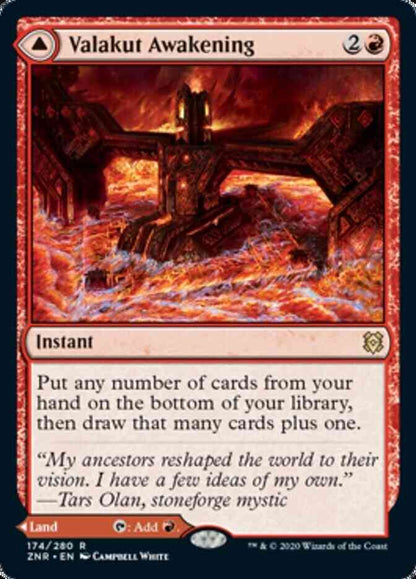 Valakut Awakening // Valakut Stoneforge [174] [Zendikar Rising] [Non-Foil]