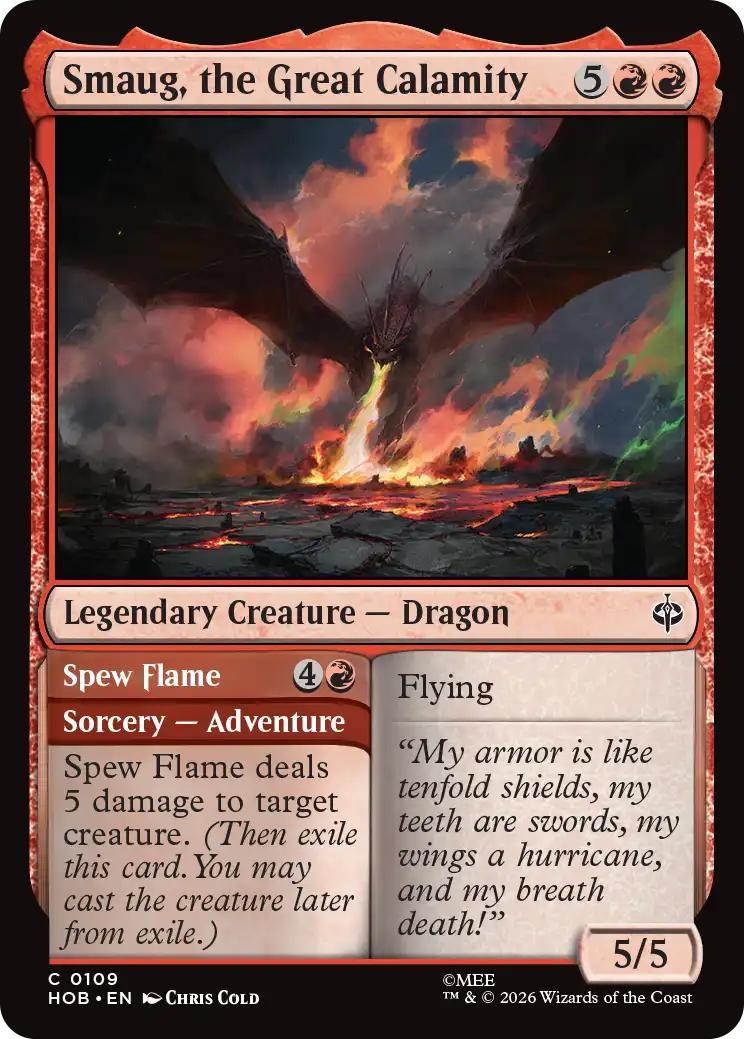 Smaug, the Great Calamity // Spew Flame [109] [The Hobbit] [Non-Foil]