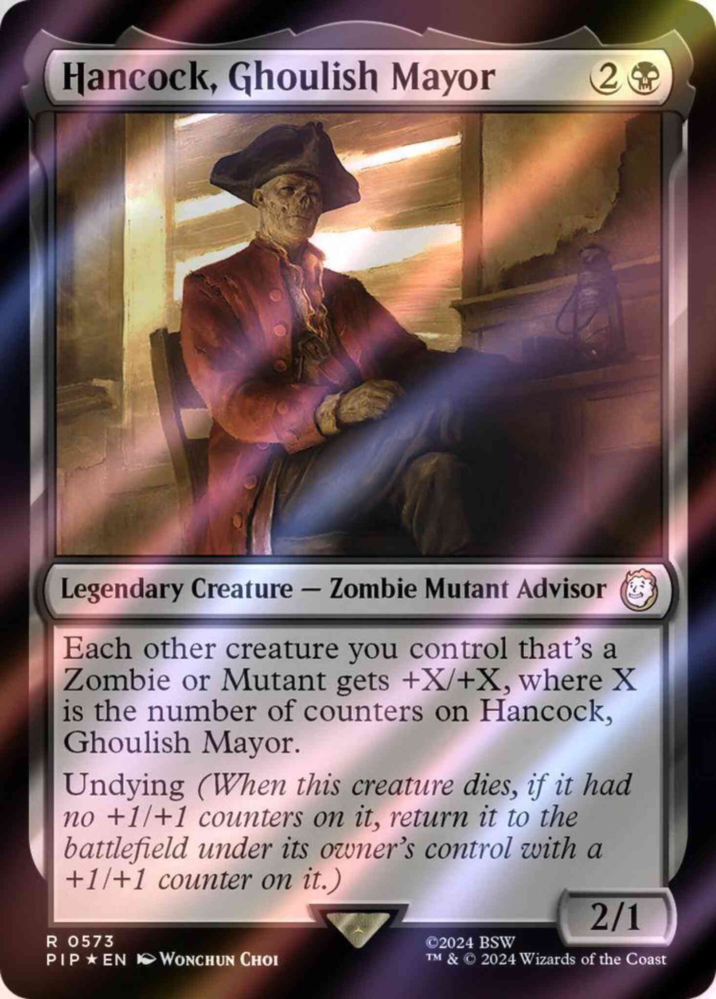 Hancock, Ghoulish Mayor [573] [Fallout] [Surge Foil]