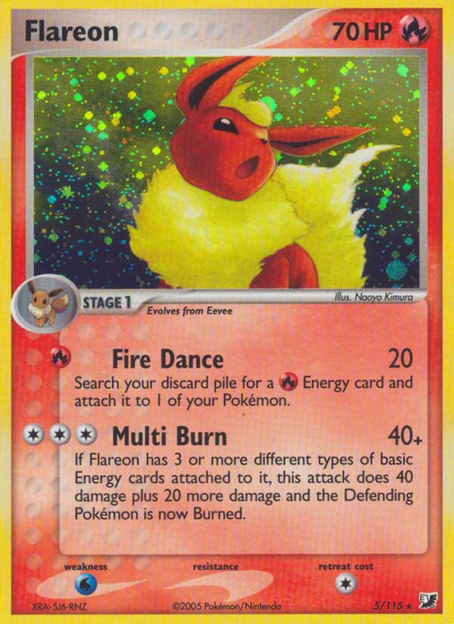 Flareon - 5/115 - Rare Holo [ex10-5] [Reverse Holo]